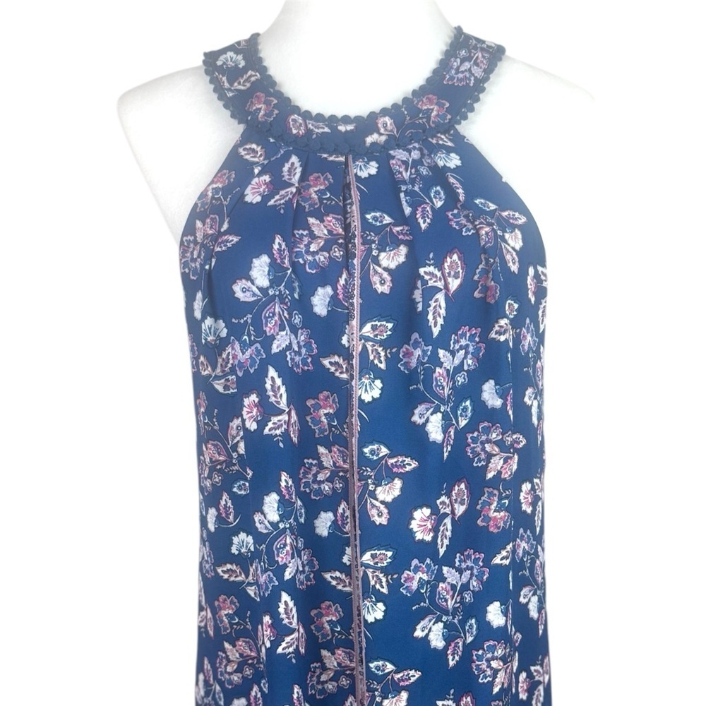 Blue Rain Women’s Sleeveless Floral Halter Dress Size M
